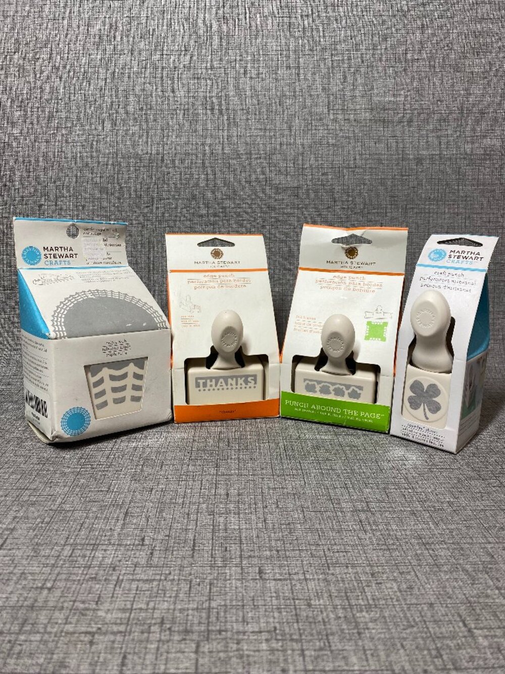 NEW Martha Stewart Craft Edge Punch Triple Web Clover Lot Of 4